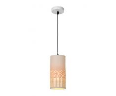 Lucide Sinan di lampade a sospensione di Å 11Â cm di bianco, ceramica, E27, 40Â W, Bianco, 136Â x 11Â x 136Â cm