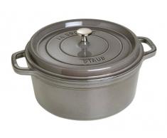 STAUB 40509-314-0 Casseruola Tonda, 28 cm, Grigio Grafite