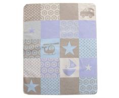Fussenegger 2012 - Coperta, Motivo: mezzi di Trasporto, Colore: Naturale/Azzurro Chiaro