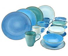 Creatable 20157, Serie Nature Collection Aqua, Set di stoviglie Servizio da tavola 16Â Pezzi, Pietra, Multicolore, 34Â x 31.5Â x 33Â cm,Â âÂ unitÃ 
