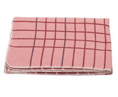 David Fussenegger Silvrecta - Coperta Multiuso, in Flanella, 140 x 200 cm, Colore: Rosso