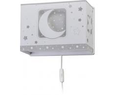 Dalber - Lampada da parete E-27, Chiaro di luna grigio, Multicolore, 31 x 13 x 22.5