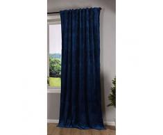 Gardinenbox Milano - Tenda oscurante con passanti e passanti in velluto, Blackout, 100% poliestere, colore: verde, 280 x 135 cm