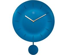 NEXTIME Bowl Orologio da Parete, Turchese, 30 cm