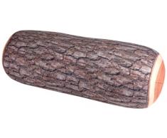 Kikkerland Cuscino Tronco, Spandex, Marrone, 36x21x13 cm