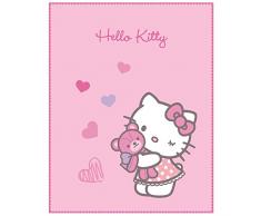 CTI 041813 - Coperta in Pile Hello Kitty Kite, in Poliestere, Motivo: Rose, 110 x 140 cm