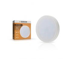 SEBSON GX53 4.5W Lampadina LED (pari a 30W), 360lm, bianco caldo, angolo di diffusione di 160°