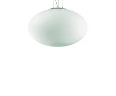 Ideal Lux Candy SP1 D40 Lampada a Sospensione E27, Bianco