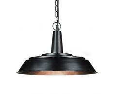 Relaxdays Lampadario per soffitto E27, 40 W, Nero, 41.5 x 41.5 cm