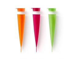 lékué 3400200suru004 Pack 3 Un. Stampo per ghiaccio silicone multicolore 4 x 4.8 x 20.2 cm 3 Unità (S)