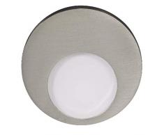 Zamel Ledix - Lampada da parete a LED, in metallo e acciaio