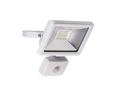 Goobay 59083 Faro da Esterno a LED con Rilevatore di Movimento, 20 W, Bianco