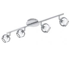 EGLO SANCHO 1 Faretto dilluminazione da superficie Argento GU10 LED 3 W A+