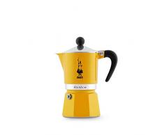 Bialetti Rainbow Caffettiera Colorata, Alluminio, Giallo, 3 Tazze