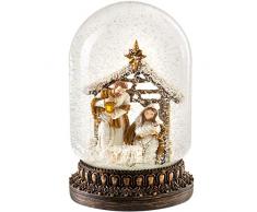 WeRChristmas - Palla di Neve per presepe, Decorazione Natalizia, Multicolore, 16 cm