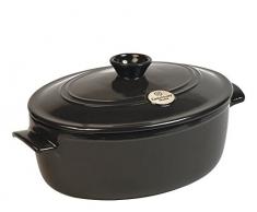 Emile Henry EH794560 Cocotte Ovale, Carbone