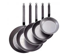 De Buyer - Padella tonda da frittura, Acciaio inossidabile , Diametro: 50 cm