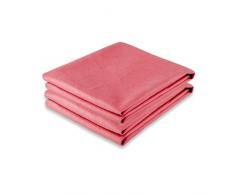 Celinatex Asciugamano Morbido in Microfibra, capacità Assorbente Extra, per Sauna/Spiaggia/Doccia, Viaggio, di Grandi Dimensioni, Poliestere, Rosso, 2x70x140 cm