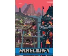 empireposter Minecraft - World Open World Videospiel PC Poster Plakat Druck - GrÃ¶sse 61x91,5 cm
