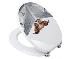 Feridras Tavoletta Copriwater 734001 Stampa Bau 5x37x45 Legno Multicolore