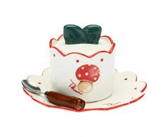 THUN ® - Formaggera Frutti Rossi con cucchiaino e vassoietto