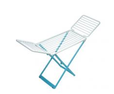 Gimi Perla Stendibiancheria da Pavimento, Stendino a Cavalletto, con Ruote, Spazio di Stenditura 20 m, Resina 100%, 190 x 54.5 x 90 cm