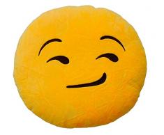 Emoticonworld Cuscino con Emoticon: dubbi, 32 cm