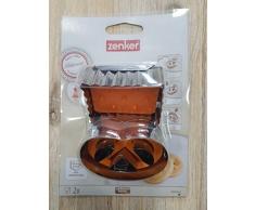 Zenker 43978 Bretzel e Burro Piccolo, Tagliapasta Acciaio Inossidabile, Plastica, Grigio, 4 x 6 x 2,3 cm, 4,5 x 6,5 x 2,3 cm, 4 x 6 x 2,3 cm