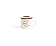 Excelsa Premium Quality Mug, Ferro Smaltato, Crema, 6 x 6 x 7 cm