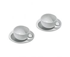 Officina Alessi - SAN06SET - Fruit basket Set di due tazze da caffÃ¨ con sottotazza in bone china.
