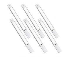 Umi. by Amazon, luci da armadio con sensore di movimento, 100 lumen, senza fili, con batteria rimovibile, 5 modalitÃ di montaggio, confezione da 6