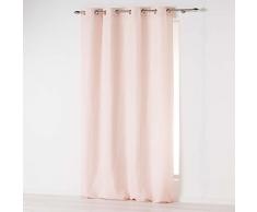 Douceur d interno tenda a occhielli 140 x 260 cm microfibra unita assoluto, Poliestere, Rosa pallido, 260 x 140 cm