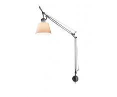 Artemide Tolomeo 0947010A+A025150 Lampada Basculante Parete, Pergamena