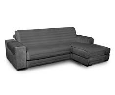 Trendy Copridivano Penisola, Grigio Scuro 290 cm