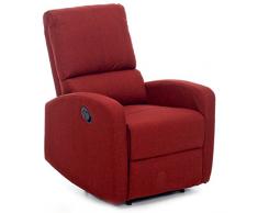 My_Living Fiorella Poltrona, Poliuretano, Rosso, 74 x 78 x 105 cm