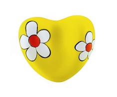 Outlook Design Italia Summer Relax Cuscino Poggiatesta per Vasca da Bagno, Morbido PU, Giallo, 28 x 20 cm