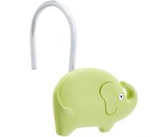 AmazonBasics - Ganci per tenda da doccia per bambini, a forma di animali dello zoo, 9 UnitÃ 