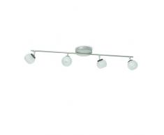 Philips Balla Barra 4 Faretti LED, Acciaio Spazzolato 4 x 4W, Nickel