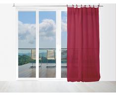Tenda in voile di cotone conLaccetti 140x240 cm PANAMA Rosso