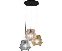 Kare Ischia Spiral Lampadario a Sospensione, Multicolore, One size