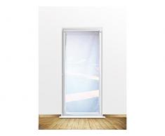 Soleil docre Tenda in Voile per Porta Finestra 70x200 cm Dolly Bianco