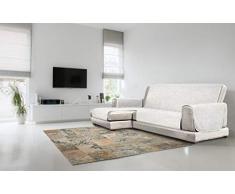 Italian Bed Linen Copridivano Antiscivolo Comfort con Penisola, Bianco, 290 cm