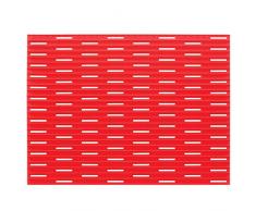 InterDesign Lineo Tappetino Lavandino, Plastica, Rosso, 40.75x31.75x40.75 cm