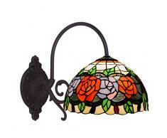 ivintage Rosy applique 1Â luce, Multicolore, 20Â x 29Â cm