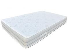Baldiflex Emporio Easy 2.0 Materasso Memory Water Foam, Ortopedico, Antiacaro, Poliuretano, Bianco, 160 x 190 x 22 cm