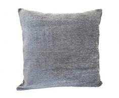 Textiles el Cid Ronda C/9Â Custodia di Cuscino, Velluto, Grigio, 50Â x 25Â x 1Â cm