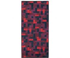 Möve Modernism - Asciugamano, 50 x 100 cm, Colore: Rosso