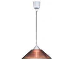 Trio 301400124 Lampada a Sospensione con Paralume in Vetro Traslucido, Ambra, globe- & kugellampe (allgebrauchsglÃ¼hlampe)