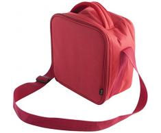 Quid - Go Lunch, Borsa termica porta-pranzo, incl. 2 contenitori, 22 x 13 x 22 cm, colore: Rosso