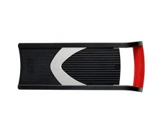 Triangle 50Â 143Â 30Â 02Â parabel pialla grattugia per Verdure, Acciaio Inossidabile, Nero, 30Â x 12.5Â x 6Â cm